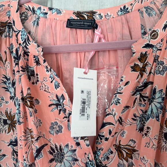 Vineyard Vines Amelia Tiered LongSleeve Ruffle Maxi Dress NWT size XS - Picture 8 of 8